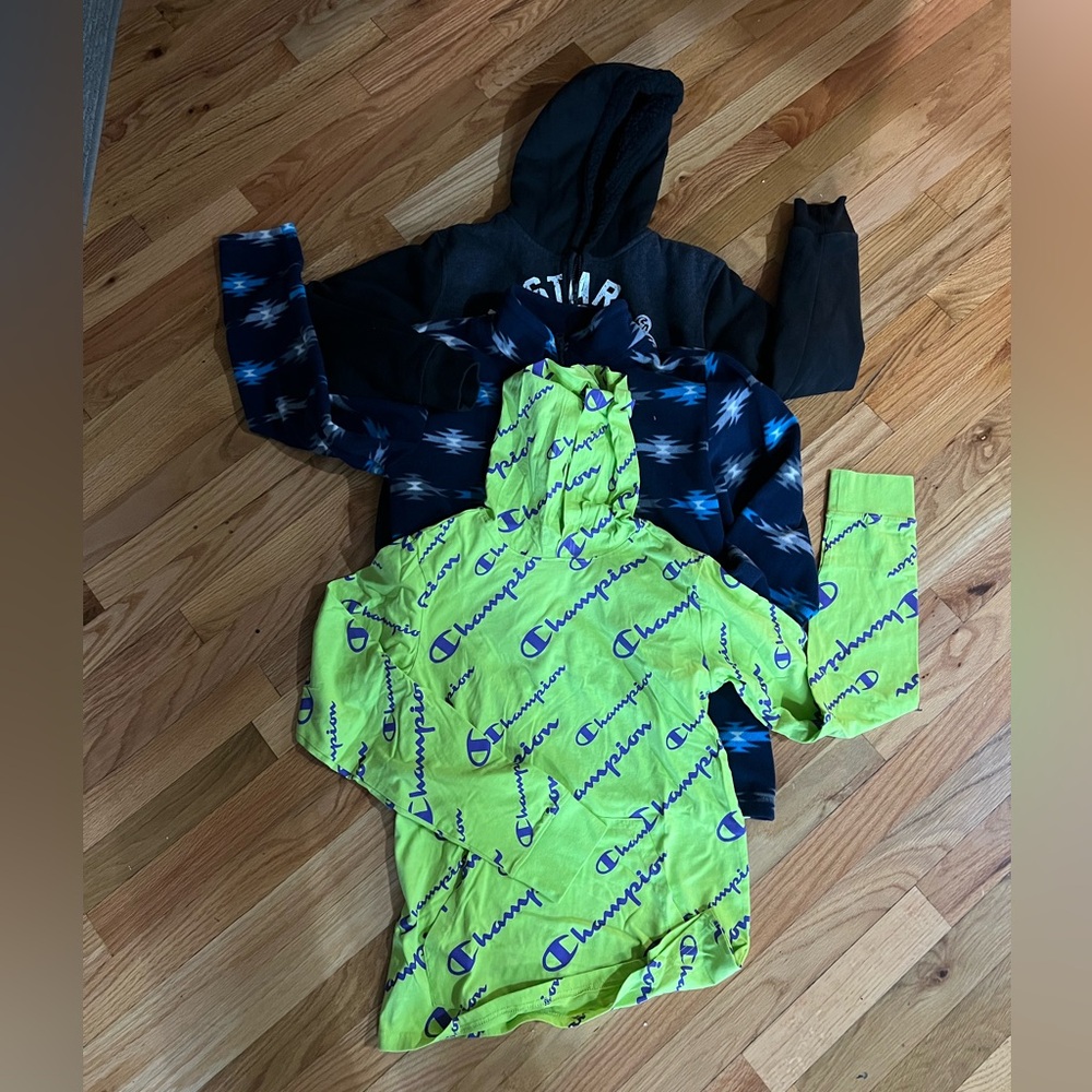 $19 3 pcs boys fall clothes size L-XL (14-16) champion, children’s place & Lee